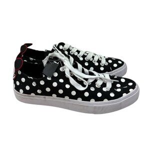 *New Torrid Disney Minnie Mouse Shoes Womens Size 8.5 Black White Polka Dot Lace